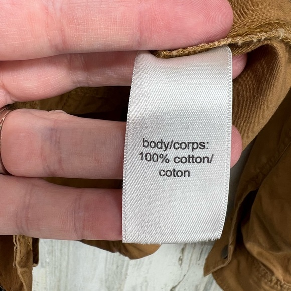 Maurices Criss Cross Lace Shoulder Lightweight Brown Jacket Womens Large - Picture 3 of 6